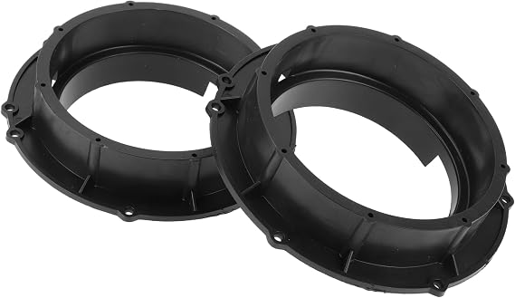 2 Pcs Universal Speaker Spacer Ring Tweeter Speaker Spacer Adapter Waterproof for 6.5" Speaker Subwoofer Mounting Spacer Bracket Ring Black ABS
