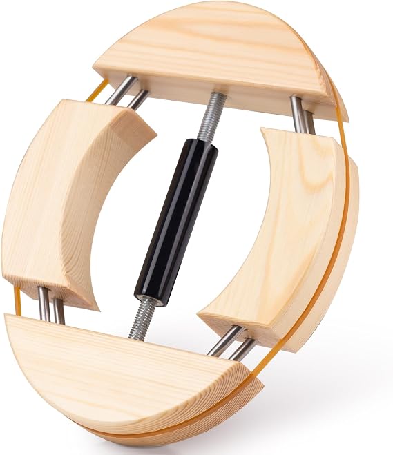 4-Way Hat Stretcher,Wooden Hat Stretcher for Fitted Hats,Stretched Length 7.1'' to 9'',Width 5.7'' to 7.1'',Soft Black Handle,for All Kinds of Hats