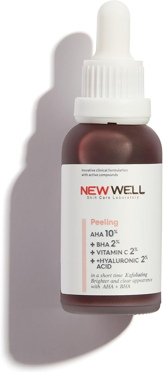 New Well Aha & Bha Revitalizing & Skin Tone Synchronizer Red Peeling Skin Serum 30 ml