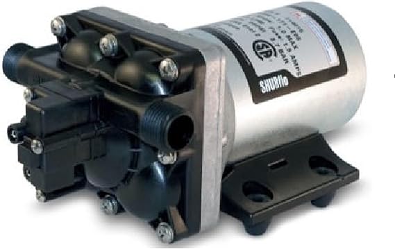 PENTAIR SHURFLO Revolution 4008-171-E65 RV Fresh Water Pump 115V AC 3.0 GPM 55 PSI Quiet Automatic Demand Diaphragm By-Pass Pump