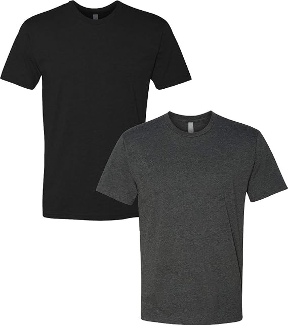 Next Level N6210 T-Shirt 2-Pack SML-Black/Charcoal
