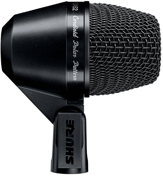 Shure PGA52 Dynamic Microphone - Swivel-Mount Kick-Drum with Cardioid Pick-up Pattern, No Cable (PGA52-LC)