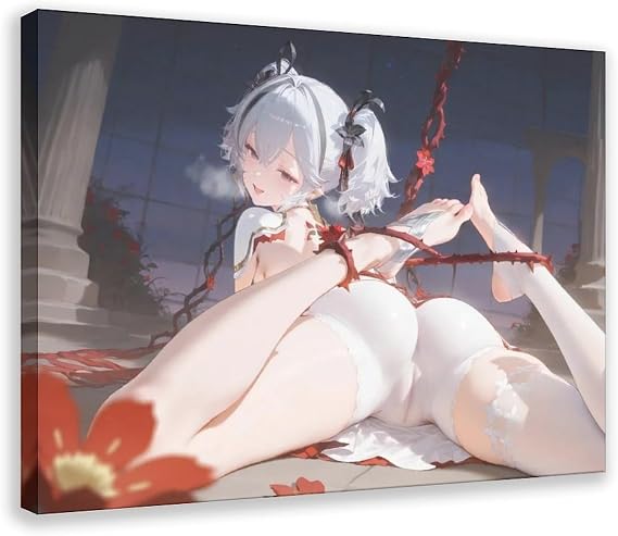 AI Japanese Anime, AI Sexy Girl, AI Anime Drawing46 Canvas Poster Wall Art Decor Print Picture Paintings for Living Room Bedroom Decoration Frame: 12x18inch(30x45cm)