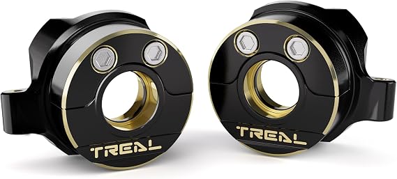 Treal Brass Steering Knuckles Heavy Weight Upgrade Parts for 1/30 SCX30 Scale Crawler