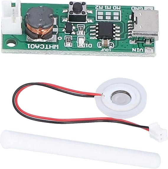 Mist Maker Atomization Plate, Easy to Use USB Humidifier Module for Ultrasonic Atomizers with Multiple Modes, DIY Kit