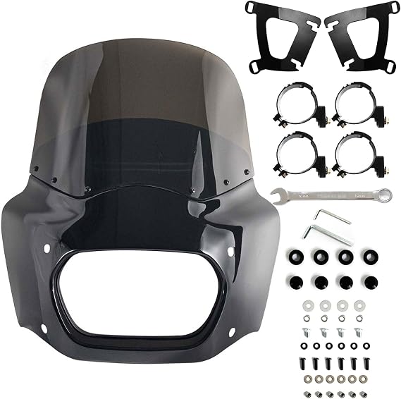 Motorcycle Fairing Windshield Kit for 18-23 Harley Softail Fat Bob