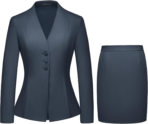 Women's Skirt Suit 2 Piece Business Suits for Women