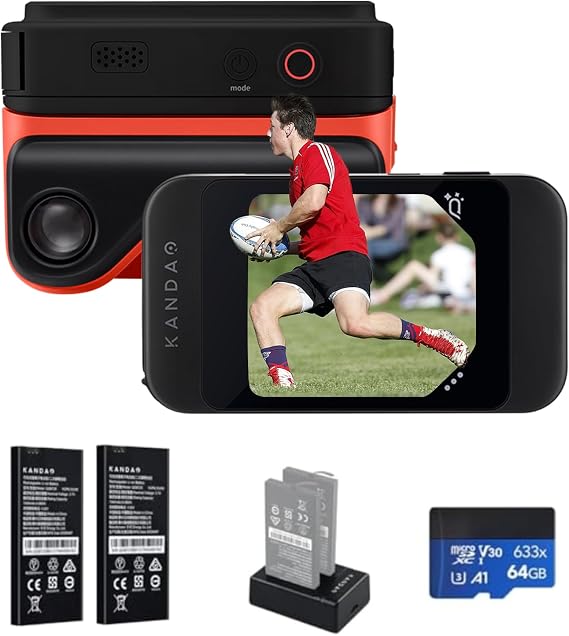 KanDao QooCam EGO - Viewer-Integrated 3D VR Camera, Charging Kit Black