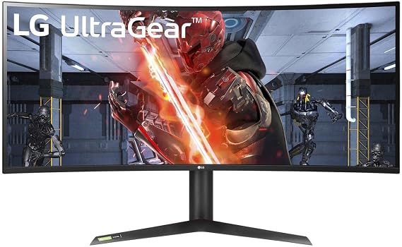 LG 38GL950G-B Ultragear Gaming Monitor 38" 21:9 Curved WQHD+ (2840 x 1600) Nano IPS Display, 1ms Response Time, 144HZ Refresh Rate, NVIDIA G-SYNC - Black