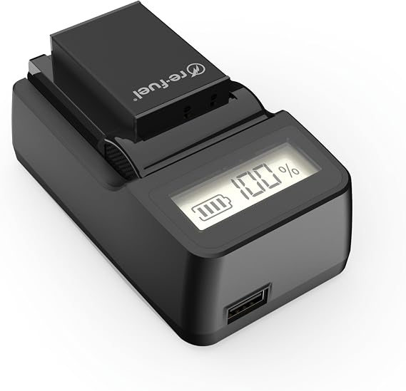 DigiPower Re-Fuel Travel Charger Compatible with Canon DSLR, Mirrorless