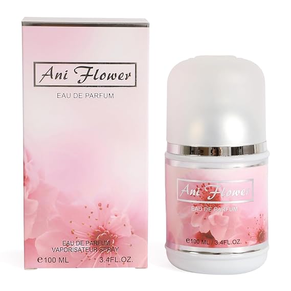 Ani Flower Womens Perfume Eau de Parfum White Floral Jasmine Rose Scent 100ml / 3.4 fl oz