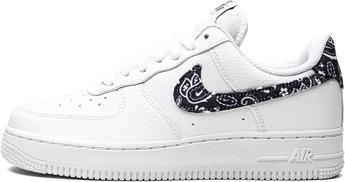 Nike Womens WMNS Air Force 1 Low '07 DH4406 101 Black Paisley - Size 9.5W