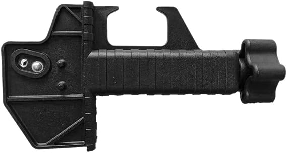 AdirPro Laser Detector Mounting Clamp for LD-8 & LDG-8 | Built-In Bubble Level | Adjustable Clamp Compatible with Prism Poles, Grade Rods & Tripods