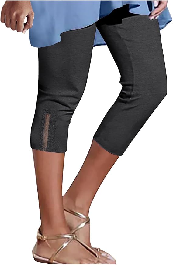 Capri Leggings for Women Women Women Capris Leggings Classic American Flag Print Yoga Running Pants Soft Capri Black