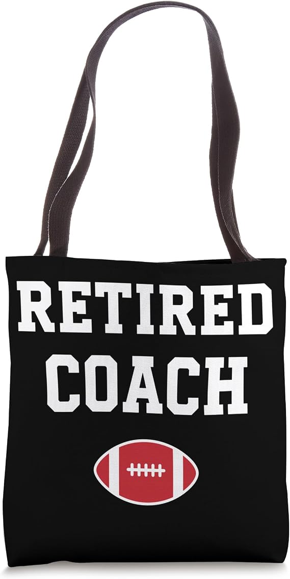 Retired Coach Football Field Legend Tote Bag