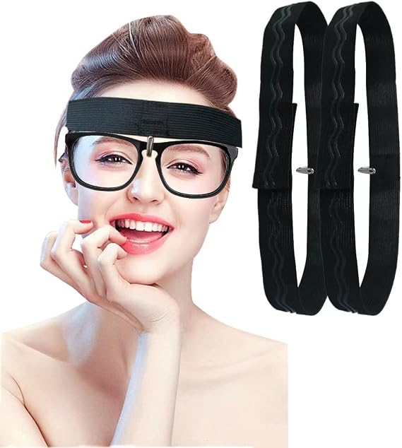 2PCS Eyeglass Holder for Rhinoplasty Nose Comfortable Non-Slip Band for Broken Nose Recovery Nose Guard Glasses Holder Supplier-Black