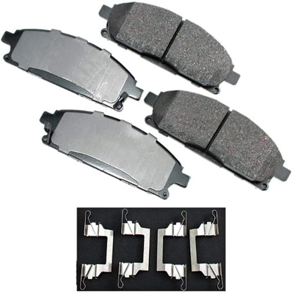 Akebono-ACT691 Ultra Premium Front Brake Pads, GREY