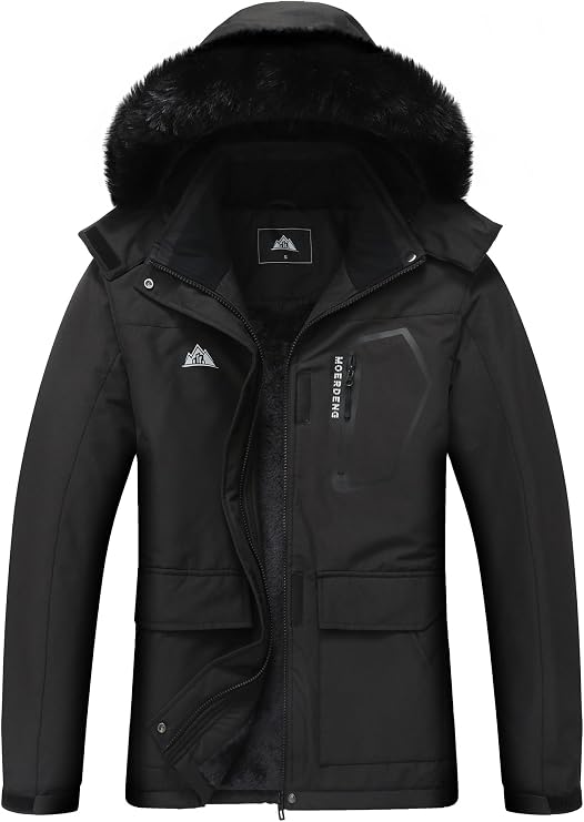 MOERDENG Women's Ski Jacket Waterproof Warm Winter Coat
