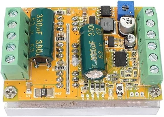 DC6.5-50V 380W 16A BLDC Three Phase DC Brushless Motor Controller PWM Motor Speed Controller Driver Board Without Hall Sensor