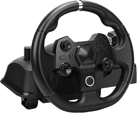 Precise Driving Dynamics Gaming Steering Wheel Set for PC Force Racing Wheel Pedal
