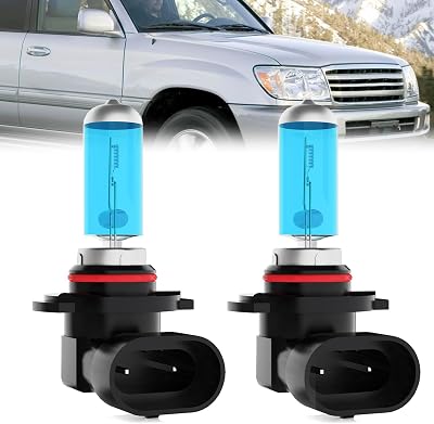Fog Light Bulbs Compatible With Toyota Land Cruiser 1998-2007, 9006 Fog Lights Halogen Light Bulb, Super Bright 6000K White, Plug and Play, Pack of 2