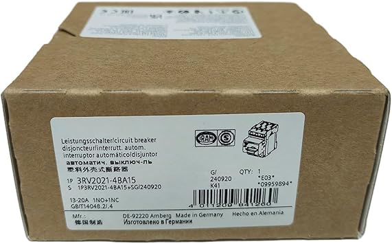 3RV2021-4BA15 3RV20214BA15 3RV2021-4BA15 New in Box Expedited