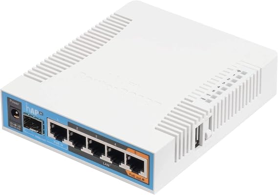 MikroTik hAP AC RouterBoard, Triple Chain Access Point 802.11ac (RB962UiGS-5HacT2HnT-US)