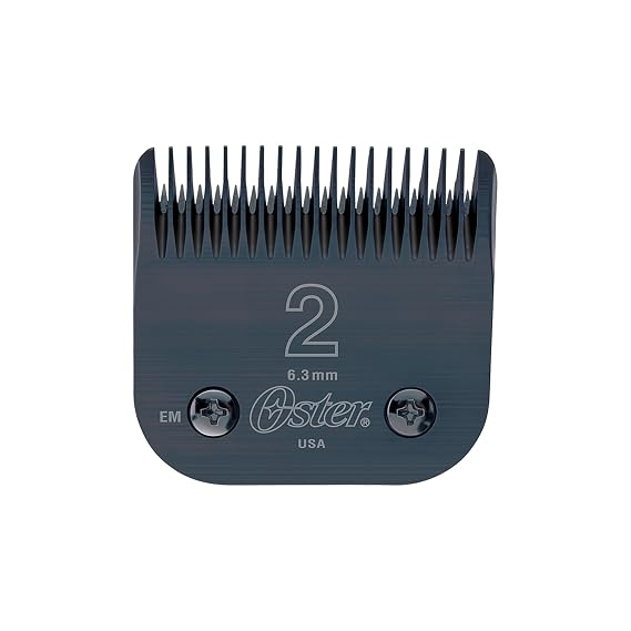 Oster Professional Clipper Blades - Size 2 Clipper Blades - Compatible with All Detachable Blade Clippers - Long-Lasting, High-Carbon Steel, Treated for Ultra-Sharp Precision