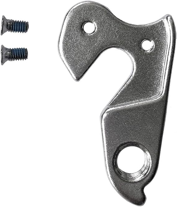 Bicycle Rear Derailleur Hanger Racing Cycling MTB Road Bike Frame Gear Parts Dropout Adapter WG008-SL Silver 2.24x1.38''
