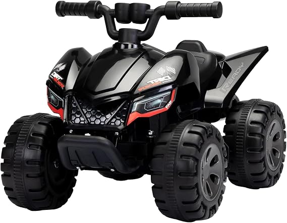 TOBBI Ride On Toy for Toddler, Kids Quad 4 Wheeler with Cool Spraying System, Power-Wheel ATV Driving Play Car Electric Ride Vehicles with Music Player for Toddlers Kids Children Aged 1-3