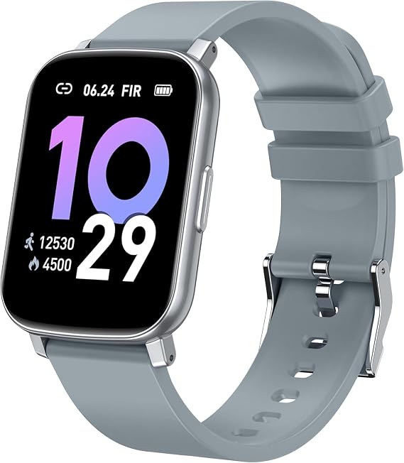 Fitness Tracker, Smart Watches for Men Women with Blood Pressure, 1.65" for Android iPhone Samsung Compatible Fitness Watch with Sports Modes Heart Rate/Blood Oxygen IP68 Smartwatch