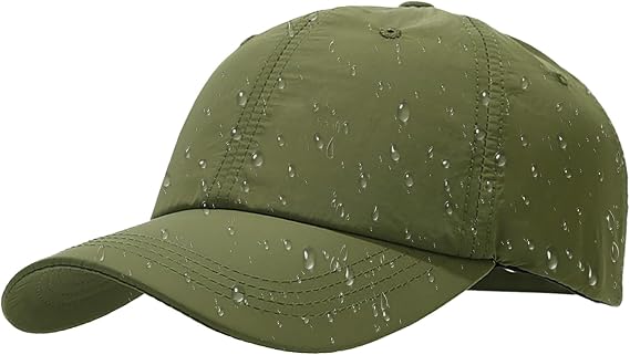 Waterproof Baseball Cap for Men Women Breathable UPF50+ Sport Outdoor Caps Quick Dry Adjustable Rain Hat