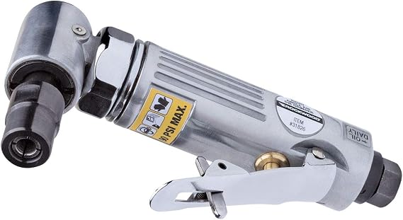 Air Die Grinder Kit Pneumatic Compact Right Angle Head Mill Engraving Tool Polishing Machine 22000 Rpm