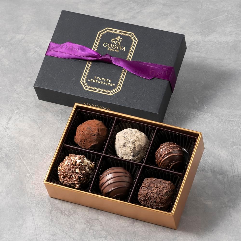 GODIVA Legendale Truffle Gift Chocolate Sweets 6 Capsules