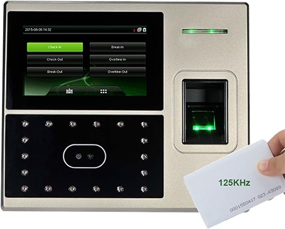 Biometric Employee Attendance Machine UFace800 Linux System TCP/IP Biometric Fingerpint Face Facial Recognition Time Attendance System Recorder Employee Machine for Small,Uface800-id-Spanish