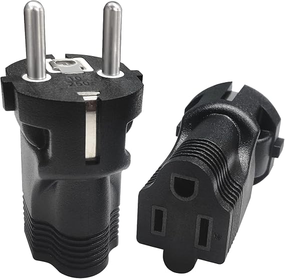 Type E/F Germany European Travel Adapter, International Power Plug 220V