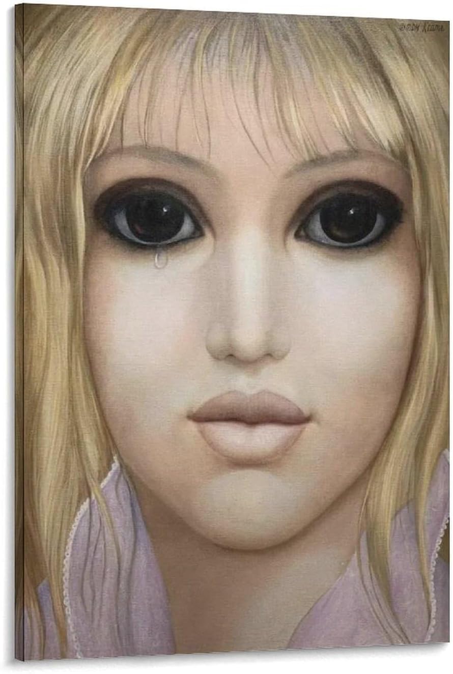 Margaret Keane-painting 2 Painting On Canvas Wall Art Poster Scroll Picture Print Living Room Walls Decor Home Posters 12x18inch30x45cm
