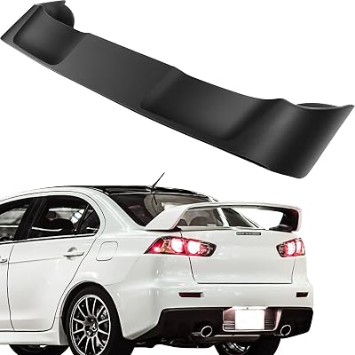 FINDAUTO ABS Car Spoiler Wing Body Kits Fits for 2008-2017 for Mitsubishi Lancer EVO 10 Trunk Lip Spoiler
