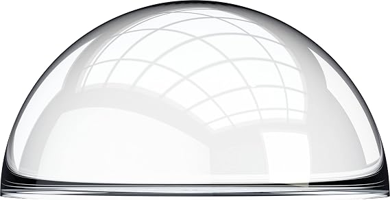 Plastic-Craft | Solid Acrylic Half Sphere, Transparent Clear