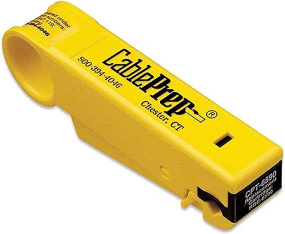 CablePrep Drop Stripping Tool, RG6/59 w/Stop, 1/4 x 1/4 Prep