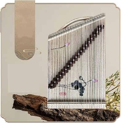 TEMKIN Chinese Zither, Portable Mini Guzheng with Accessories, 53 32 cm, Guzheng Exerciser Suitable for BeginnerProfessional, 21 Strings Guzheng Color : C, Size : One Size