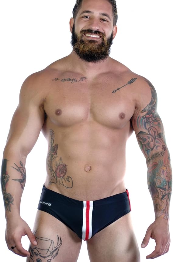 Wildmant Sportivo Bikini Black with Red Stripe