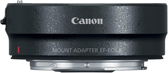 Canon Mount Adapter EF-EOS R, Black | Includes camera cover, dust cap and for storage, protection and maintenance