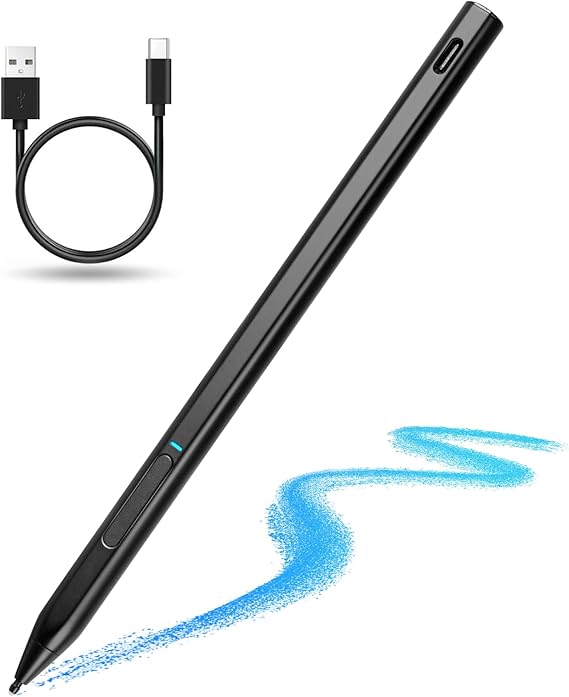 USI 2.0 Stylus for Lenovo Duet 3 Chromebook Ideapad Pen | Sensitive Pencil for Lenovo Chromebook Duet, HP Chromebook X360, Google Pixel Tablet,Black
