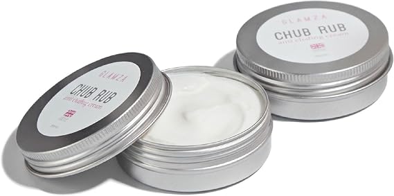 Glamza Chub Rub Anti Chafing Cream - Full Body Smooth Skin Solution for Sports, Running, Cycling & Everyday Use - Prevents Friction & Irritation on Thighs, Hands, Feet & Sensitive Areas | 100ml