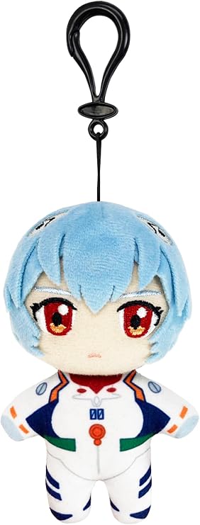 Great Eastern Entertainment Evangelion New Movie - Rei Ayanami Plug Suit Mini Plush w/Spring Clip 4.5" H