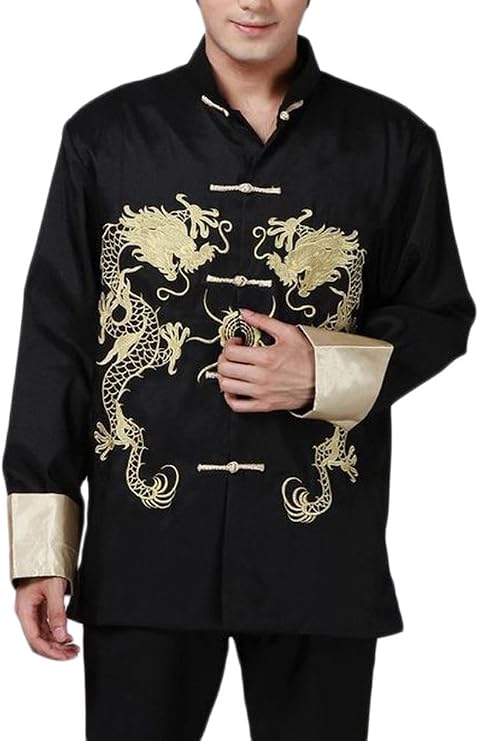 BTRC Mens Oriental Tai Chi Kung Fu Tang East Asian Chinese Top Jacket Coat