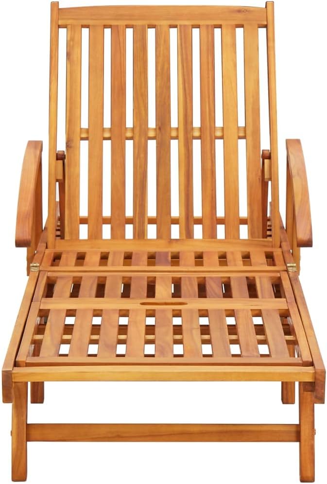 Sun Loungers 2 pcs with Cushions,Lounge Chair,Patio Lounge Chair,Pool Chairs,Outdoor Chaise,Garden Lounger,Pool Furniture, for Poolside, Deck, Backyard, Solid Acacia Wood