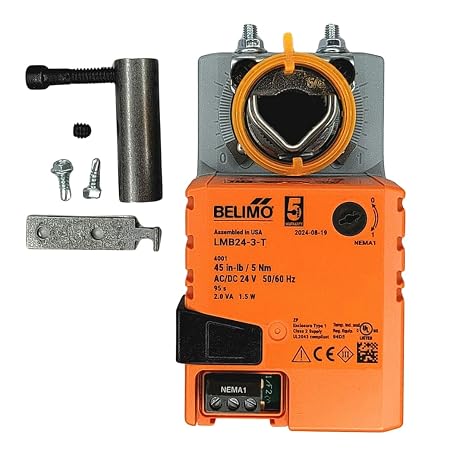 Belimo LMB24-3-T 3 wire motor (BH Kit 1) Retrofit Kit to Replace Honeywell M847D motor - Normally -