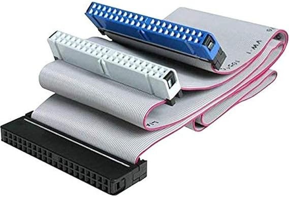 18in Dual Drive Ultra ATA IDE Hard Drive Cable - IDE / EIDE cable - UDMA 66/100 - 40 pin IDC (F) to 40 pin IDC (F) - 1.6 ft - IDE66, Gray
